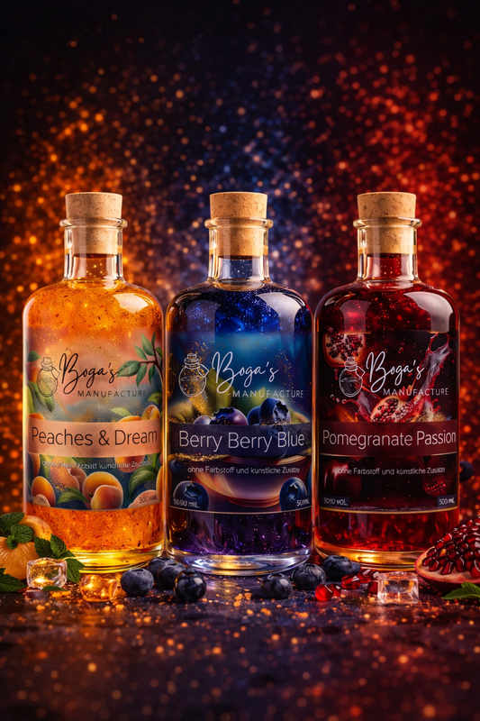 3er Bundle: Peaches & Dream, Berry Berry Blue, Pomegranate Passion